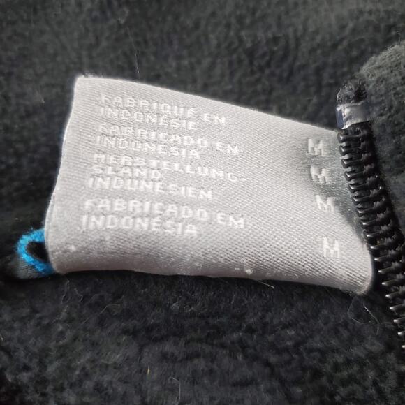 Columbia Men’s Fleece Jacket Medium Full Zip Black LOGO Comfort Soft & Warm - Picture 6 of 11